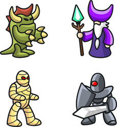 monster characters vector image