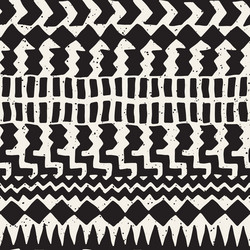 hand drawn painted seamless pattern tribal vector image