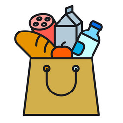 food pack icon vector image