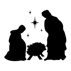 Christmas nativity scene16 vector