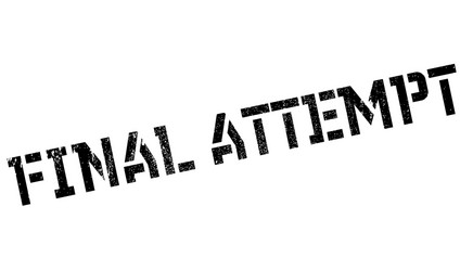 final attempt rubber stamp vector image