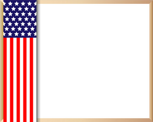 us flag symbolism border vector image