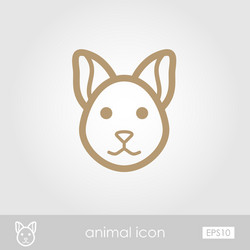 cat icon vector image