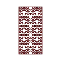 Cnc pattern with butterfly decorative panel vector