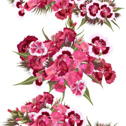 seamless wallpaper pattern with realistic pink vector image