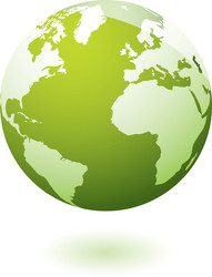 green icon earth gel vector image