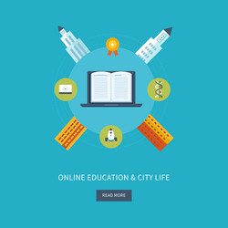 School and university building icon urban vector