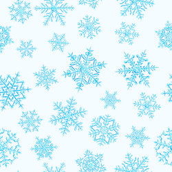 seamless pattern christmas snowflakes vector image