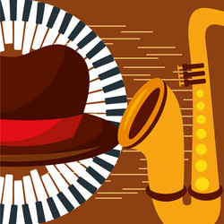 jazz festival poster vector