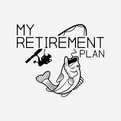 my retirement plan vector image