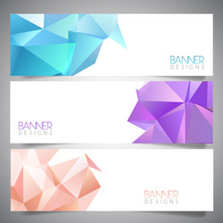 abstract banner designs vector image