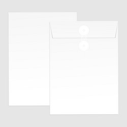 blank paper envelopes for your design vector image