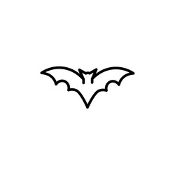 bat icon isolated on white background vector image