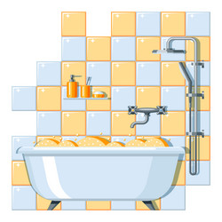 Bathroom interior vector