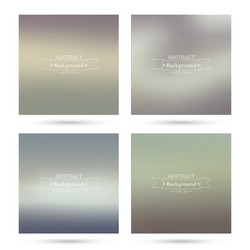 set colorful abstract backgrounds blurred vector image