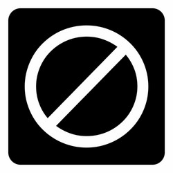 generic prohibition icon vector image