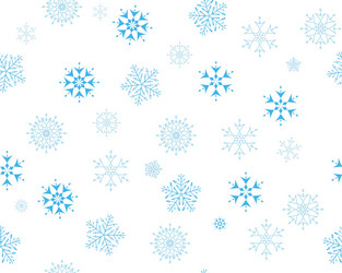 seamless snowflakes vector image