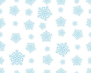 seamless snowflakes vector image