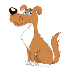 funny cartoon doggy vector image