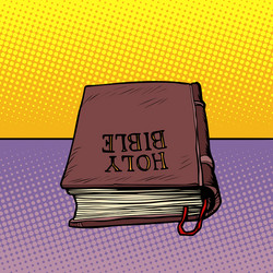 holy bible book christianity and religion vector image