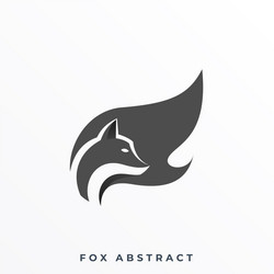 fox template vector image