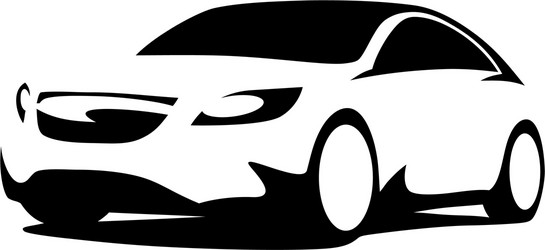 car silhouette modern vector image