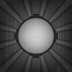 Retro frame on old grunge background vector