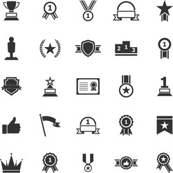 winner icons on white background vector image