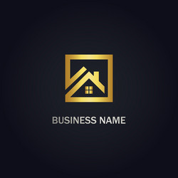 home realty business company logo vector