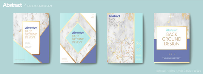 graceful brochure set vector