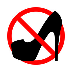 high heel vector image