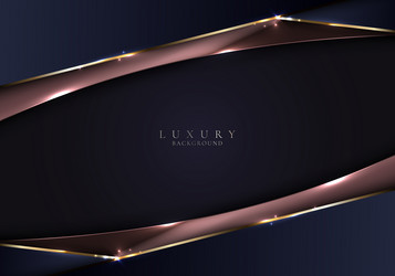 abstract 3d modern template luxury style blue vector image