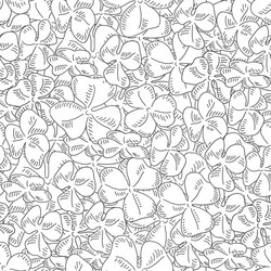 clover field seamless pattern green leaf vector image