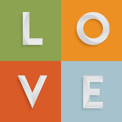 love four-letter-word for websites vector image