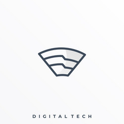 Signal media template vector