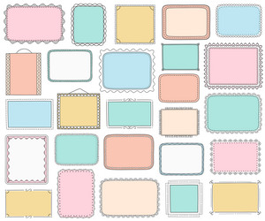 handdrawn frames vector image