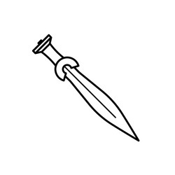 sword - icon vector image