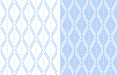 seamless diamonds and dots patterns vector image