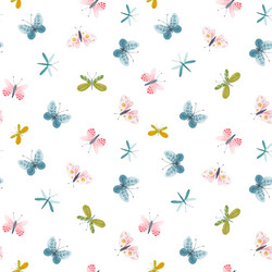 beautiful seamless pattern with watercolor vector image