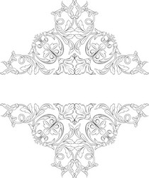 classical baroque ornament vector image