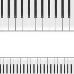 keyboard piano2 vector image