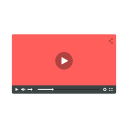 video player vector image