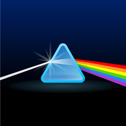 rainbow light separation vector image