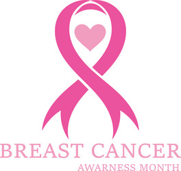 breast cancer awareness ribbon vector image