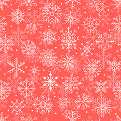 Seamless pattern with snowflakes vector