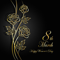 womens day greeting card vector image