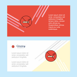 no smoking abstract corporate business banner vector image