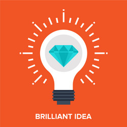 brilliant idea vector image