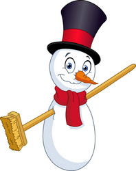 snowman vector image