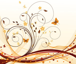 floral background vector image